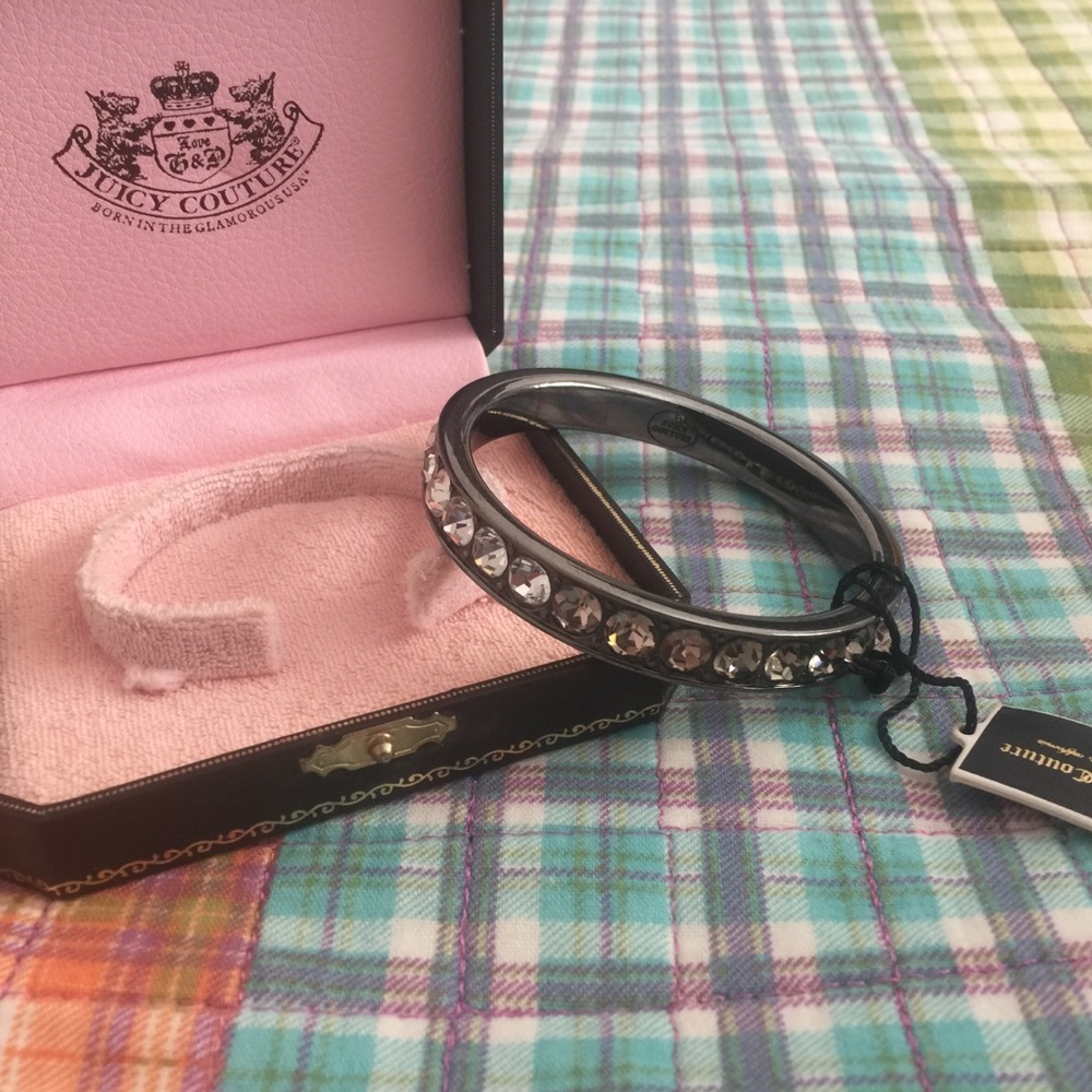 Juicy Couture Ombre Silver Crystal Bangle BNWT - Picture 2 of 6